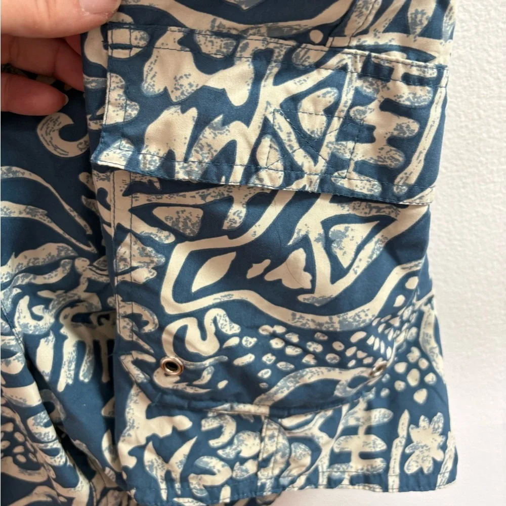Natural Life Blue Batik Swim Trunks XL